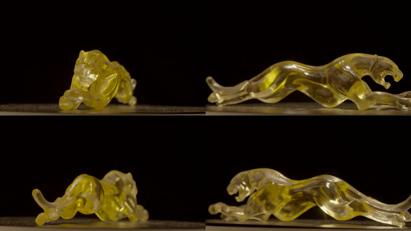 33玻璃 琉璃 豹 美洲豹旋转展示 4K