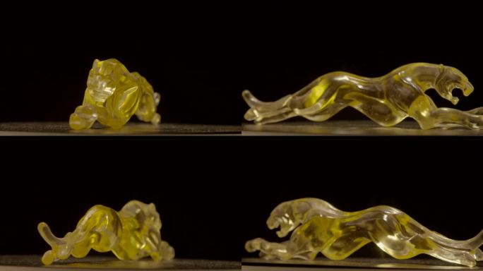 33玻璃 琉璃 豹 美洲豹旋转展示 4K