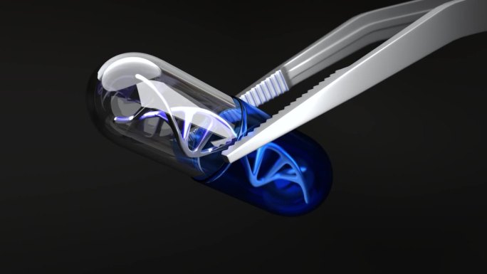 带镊子的胶囊里的DNA，科学背景