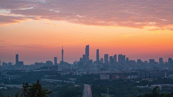 火炉山上看广州夜景