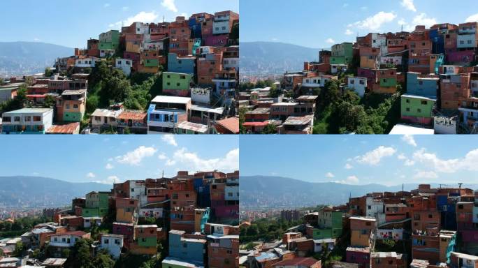 Comuna 13 Medellín，哥伦比亚，无人机