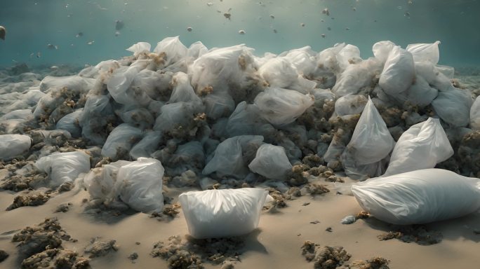 海底河底塑料垃圾环境保护
