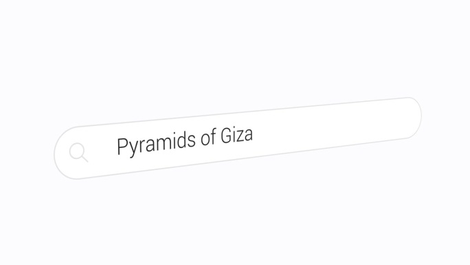 在网络浏览器中搜索吉萨金字塔。最大的埃及金字塔。