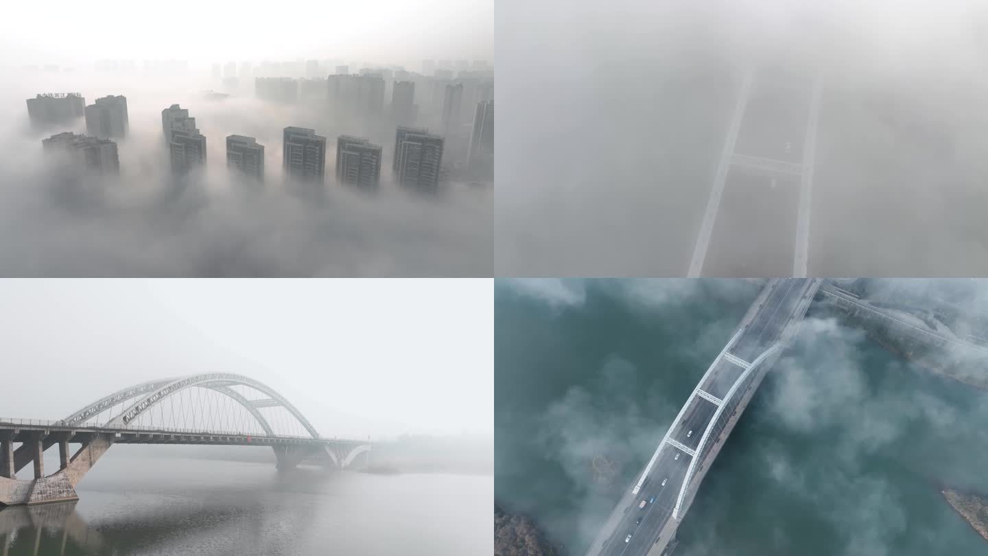 资阳：雾起沱东似仙境