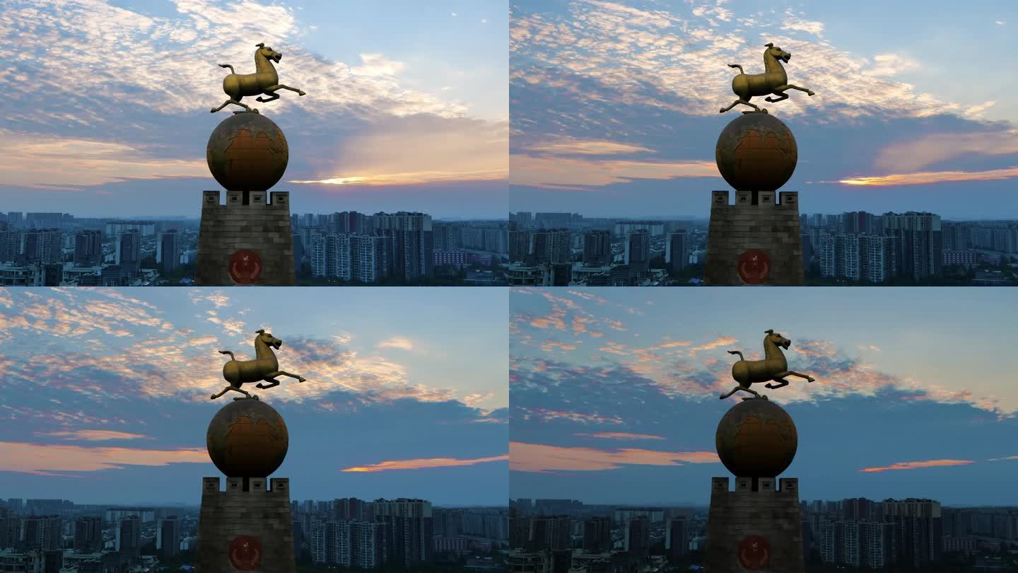 中国优秀旅游城市-马踏飞燕雕塑1