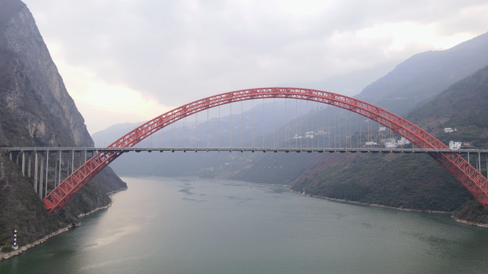 重庆巫山小三峡 跨江大桥