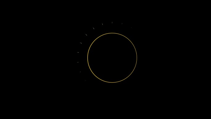 黑色PNG背景上的4K太阳爆发