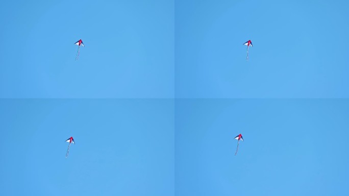 蓝天下飞翔的风筝