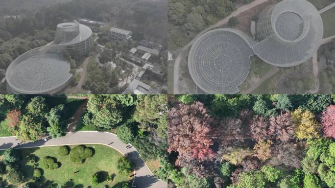 昆明市植物园航拍空镜头