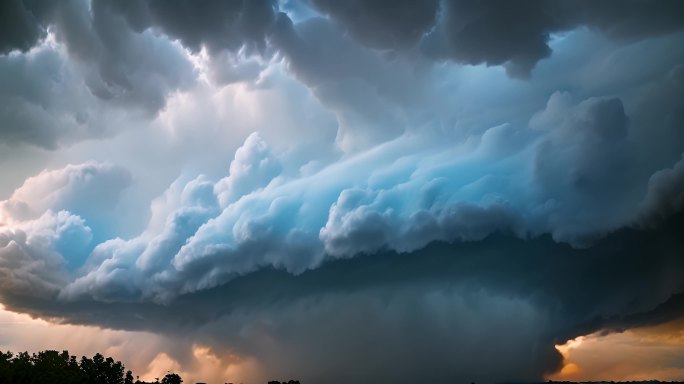 乌云阴天乌云密布大雨将至空境云翻滚