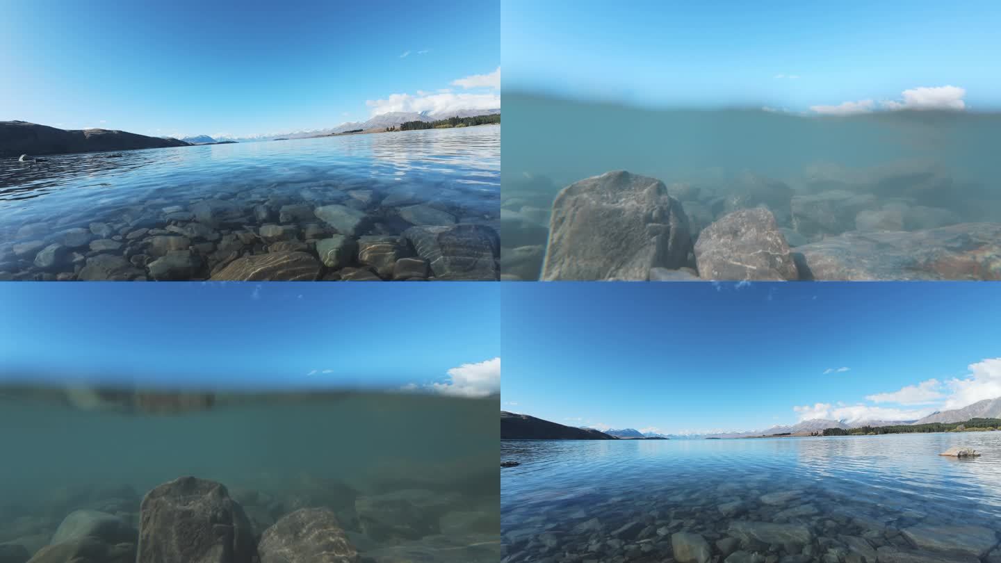 新西兰特卡波湖湖底