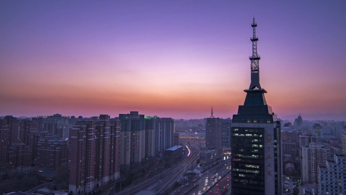 北京 夜景 街头 延时 夜景