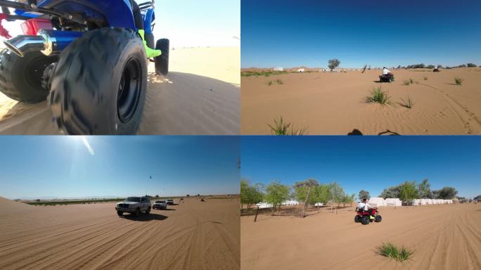 沙漠四轮摩托车