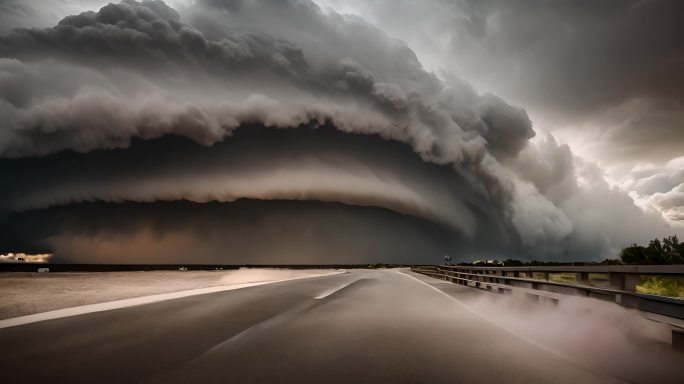 乌云阴天乌云密布大雨将至空境云翻滚