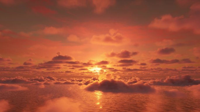 【原创】唯美黄昏云层之上
