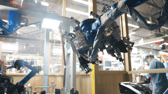 机械臂机器人智能车间车灯制造