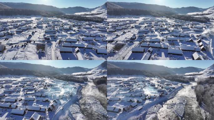 5.1k冬天的禾木村雪景
