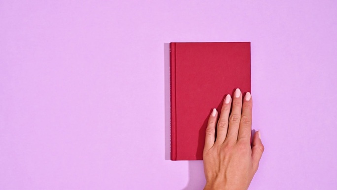 复古红书的空白页对一个粉彩设置