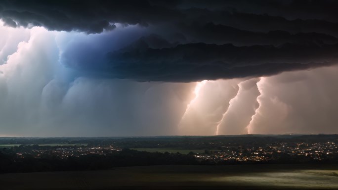 乌云阴天乌云密布大雨将至空境云翻滚