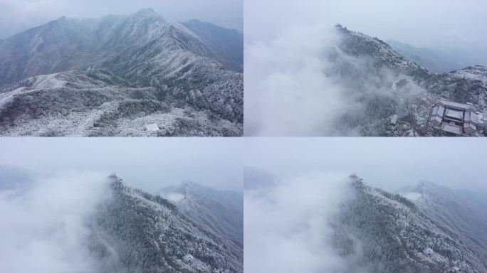 南岳衡山雾凇雪景