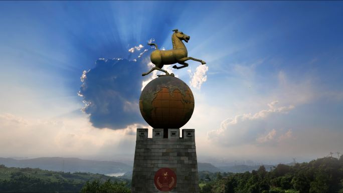 中国优秀旅游城市-马踏飞燕雕塑2