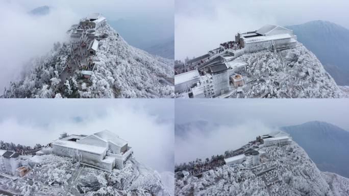 南岳衡山雾凇雪景