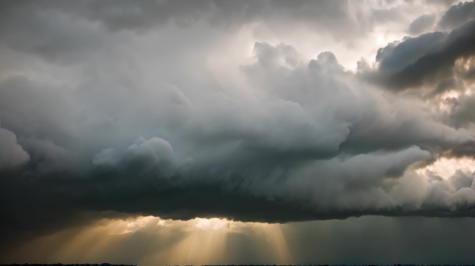 乌云阴天乌云密布大雨将至空境云翻滚