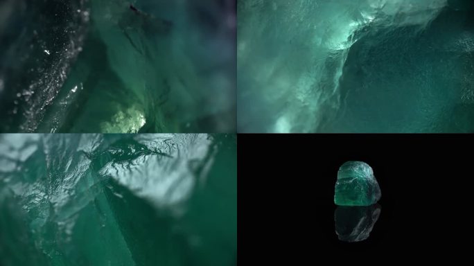 绿宝石高级剔透感实拍视频、护肤品玻璃解析
