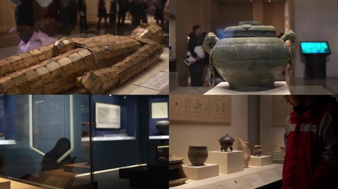 参观中国国家博物馆文物出土藏品展览