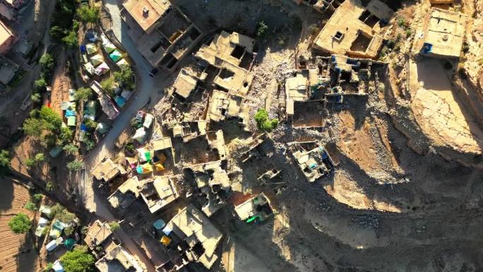 鸟瞰图-摩洛哥地震