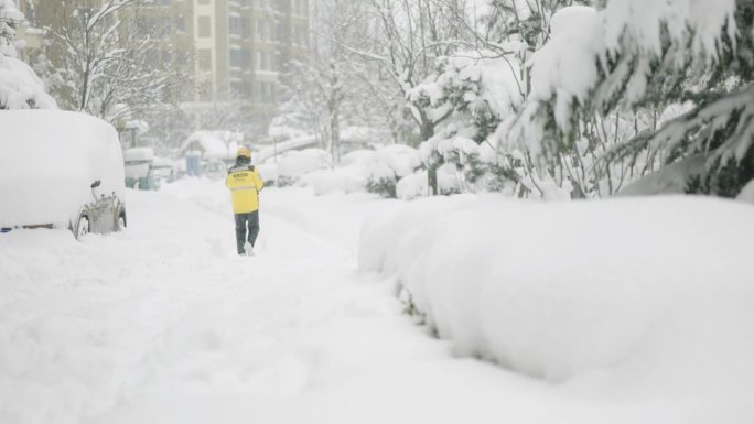 冬天下着大雪