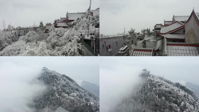 南岳衡山雾凇雪景