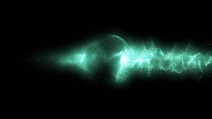 唯美金沙圆球漩涡粒子光路光线流动生长转场