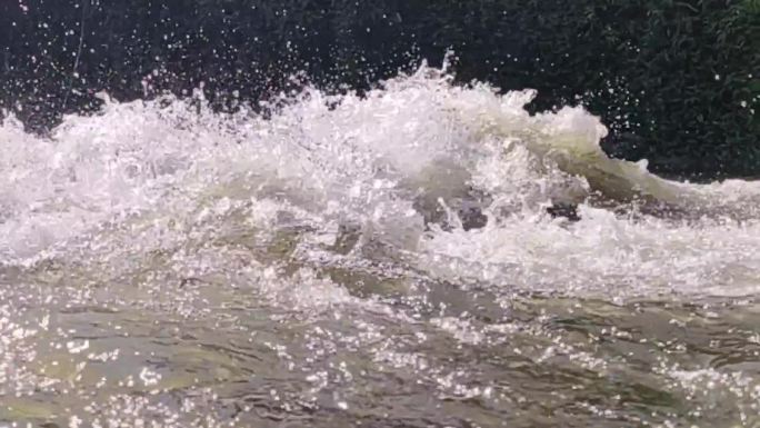 河水浪涛波浪  浪潮浪花碧波 波涛河水