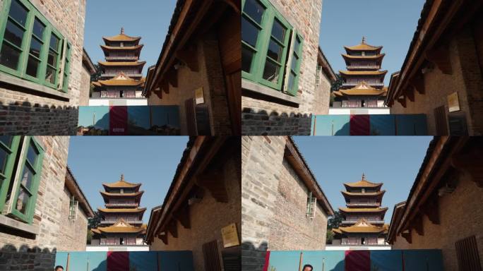 景德镇龙珠阁建筑空镜