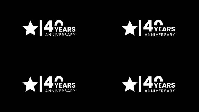 40周年纪念动画4K镜头与明星。