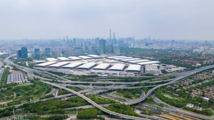 上海新国际博览中心航拍