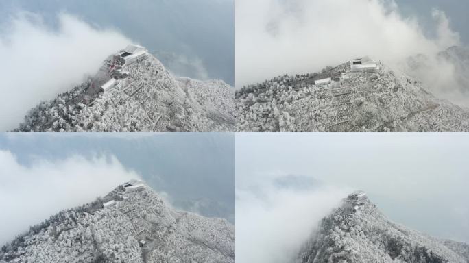 南岳衡山雾凇雪景