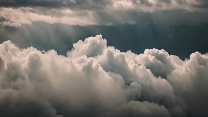 乌云阴天乌云密布大雨将至空境云翻滚龙卷风