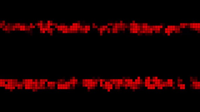 方形马赛克-八-血红色-标题板-闪烁回路