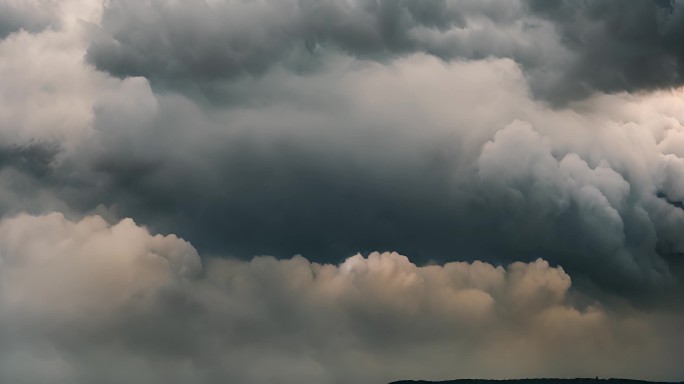 乌云阴天乌云密布大雨将至空境云翻滚龙卷风