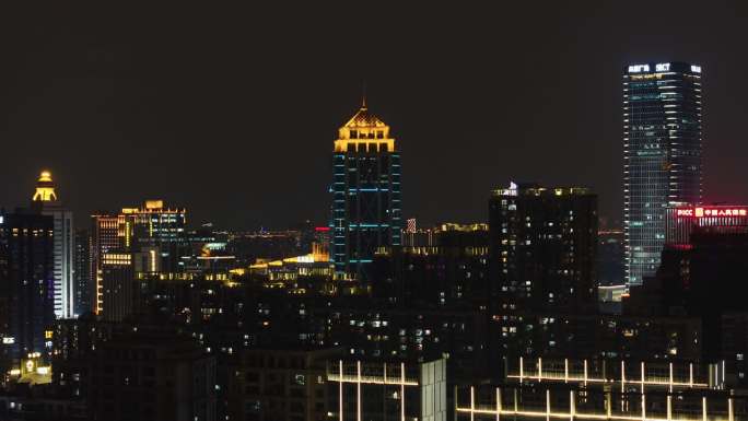 苏州高新区CBD城市夜景金河国际大厦夜景