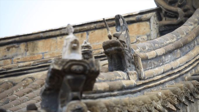 多伦会师雕塑寺庙山西会馆文化广场