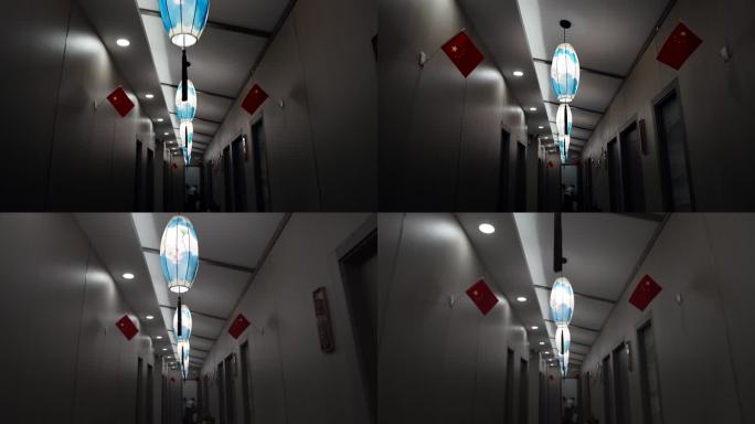 中式装饰灯笼视频素材