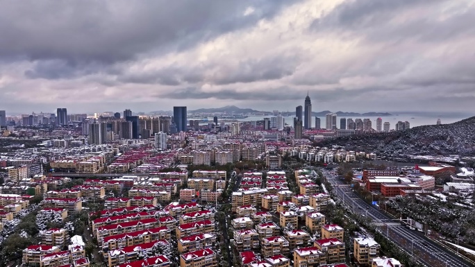 烟台雪景