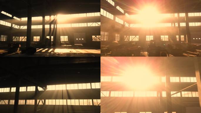 【4K】夕阳下的工厂