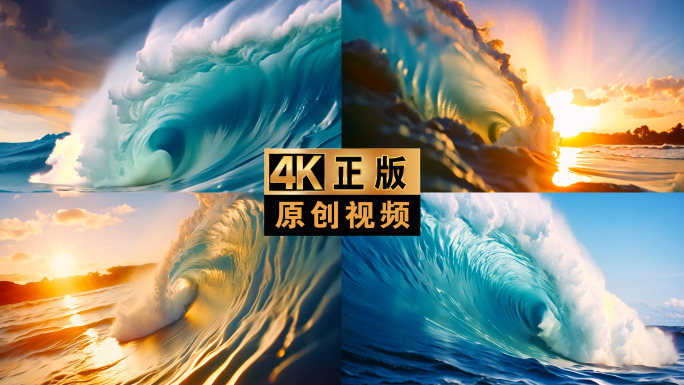 海浪 浪花 海洋 巨浪 励志大海日出海浪