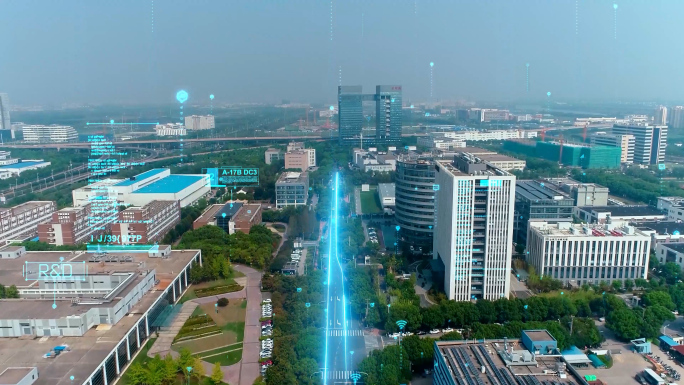 科技数字城市 智慧生活 HUD 科技交通