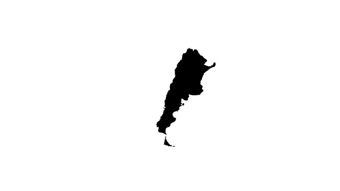 阿根廷地图图标的动画视频