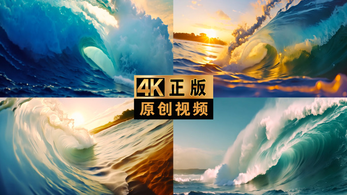 海浪 浪花海洋巨浪励志海浪大海 海浪